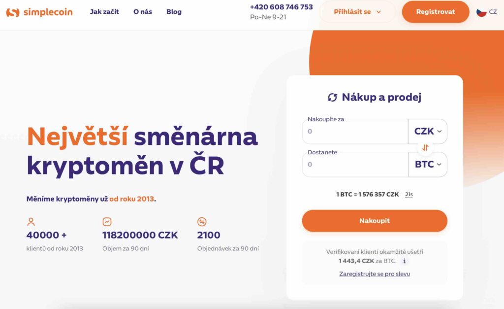 Simplecoin recenzia – homepage