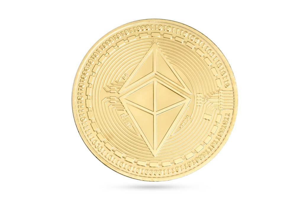 Ethereum coin isolated on white background Cryptocurrency - Crypto-Globe.com Ethereum, BlackRock