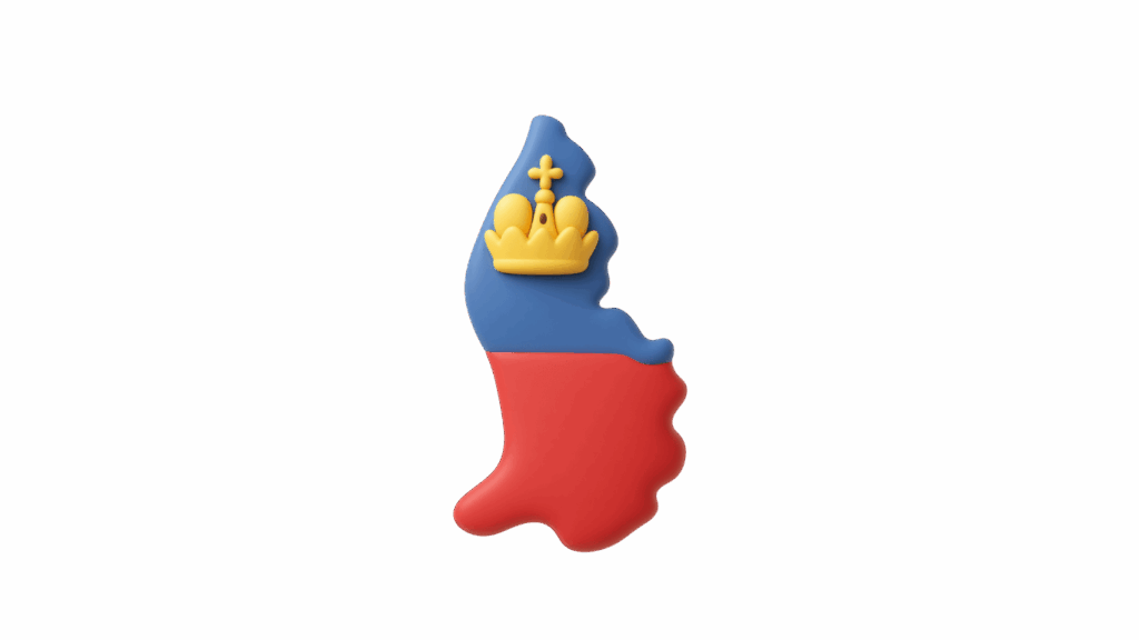 CryptoGlobe - SOME návrhy-78 - Crypto-Globe.com - Crypto-Globe.com Stylized map of Sweden in blue top and red bottom with a yellow crown on the blue area, representing national symbols.